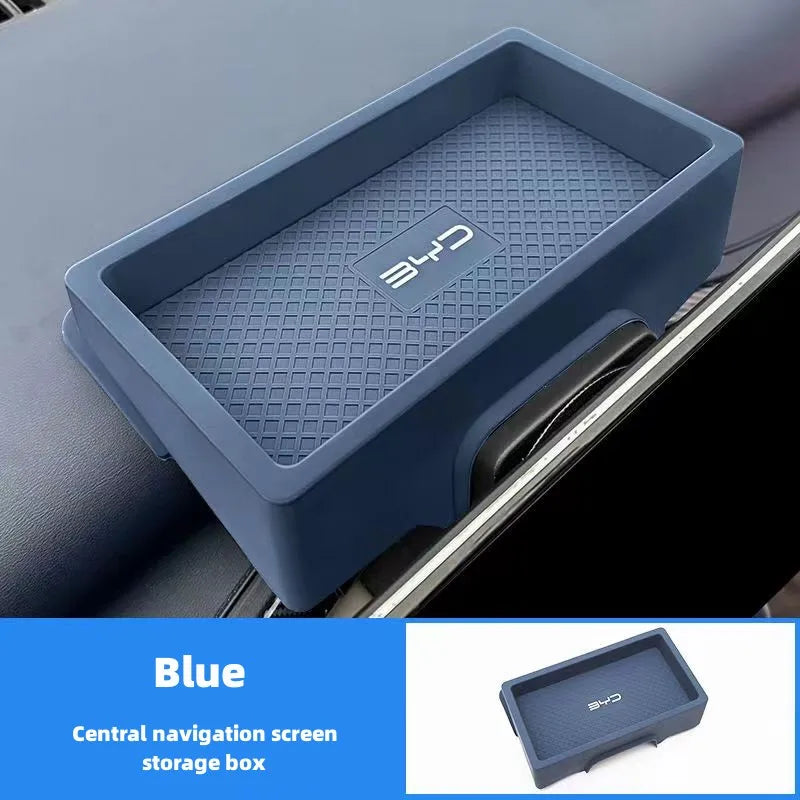 Caja de almacenamiento de pantalla de instrumentos de coche, caja de almacenamiento de pantalla de navegación Central para BYD ATTO 3 YUAN Plus 2022 2023 2024