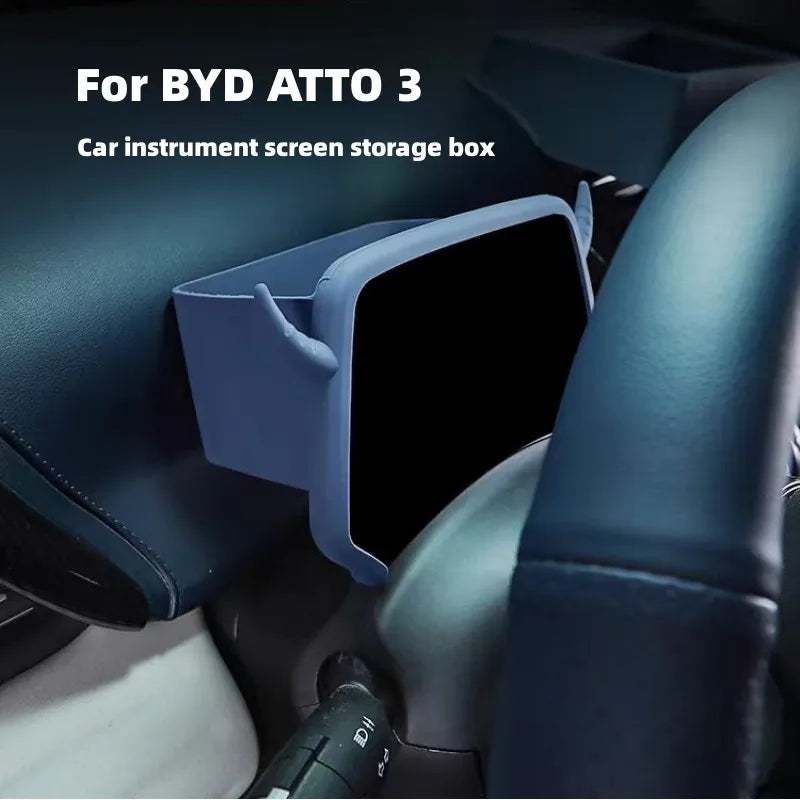 Caja de almacenamiento de pantalla de instrumentos de coche, caja de almacenamiento de pantalla de navegación Central para BYD ATTO 3 YUAN Plus 2022 2023 2024