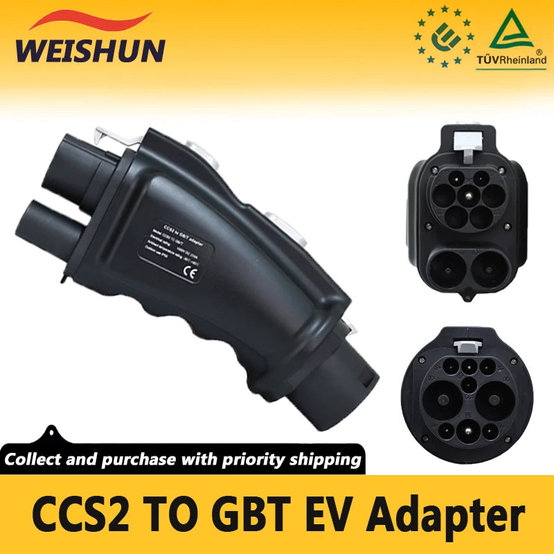 20% de descuento CCS2 a GBT DC conector de carga rápida 250A adaptador de carga de vehículo eléctrico