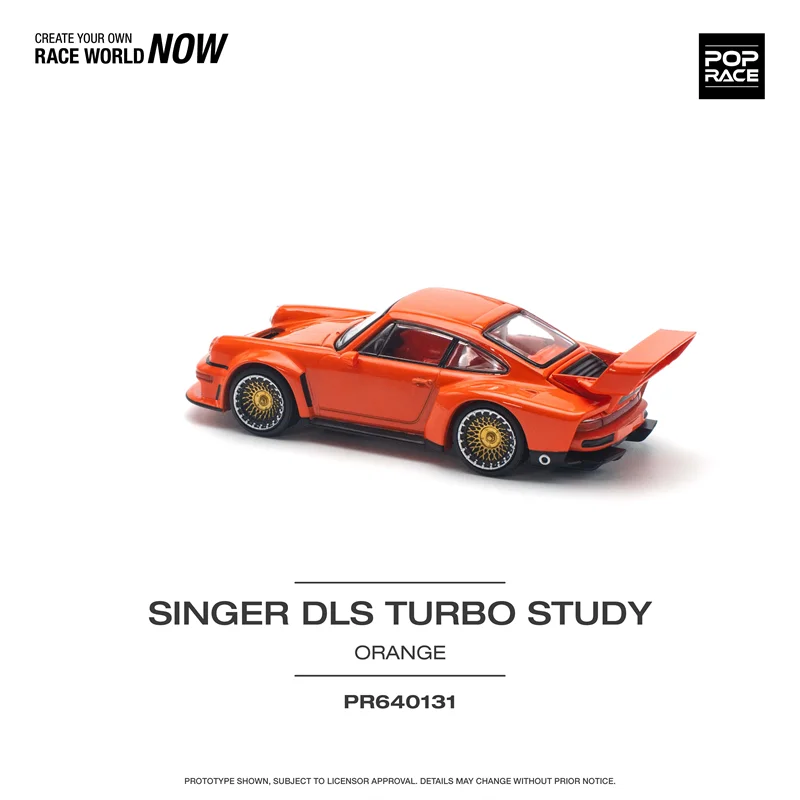 Xcartoys x POP RACE 1:64 Singer DLS Turbo (964), coche modelo de pista