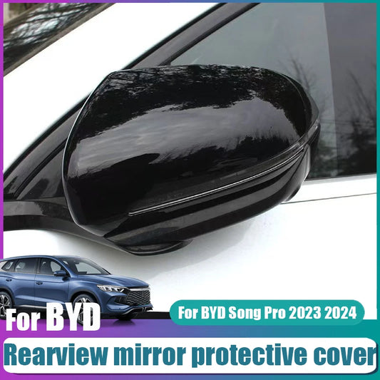 Cubierta protectora decorativa para espejo retrovisor, modificación exterior automotriz para BYD Song Pro 2023 2024