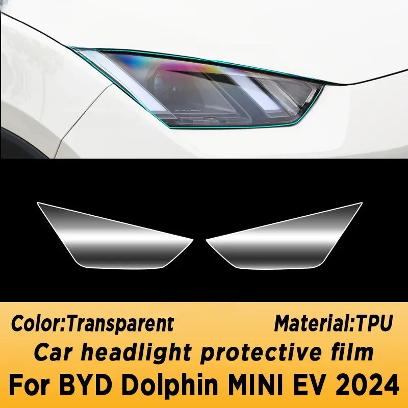 Pantalla de navegación de Panel de caja de cambios para BYD Dolphin MINI EV Seagull 2024, cubierta de película protectora de TPU Interior automotriz, antiarañazos