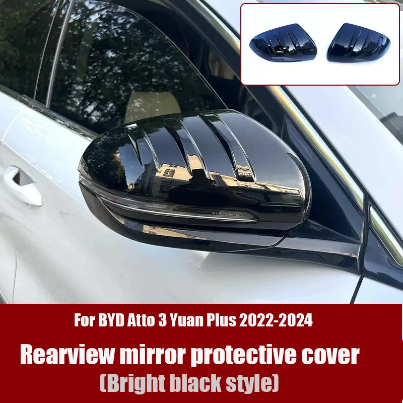 Cubierta protectora para espejo retrovisor, accesorio resistente a los arañazos, para BYD Atto 3 Yuan Plus 2022 2023 2024