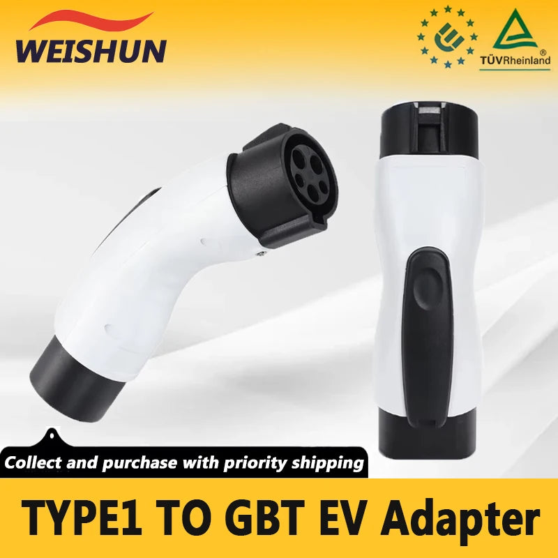 Adaptador de carga EV 32A 7KW tipo 1 a GBT J1772 a GBT para coche eléctrico BYD