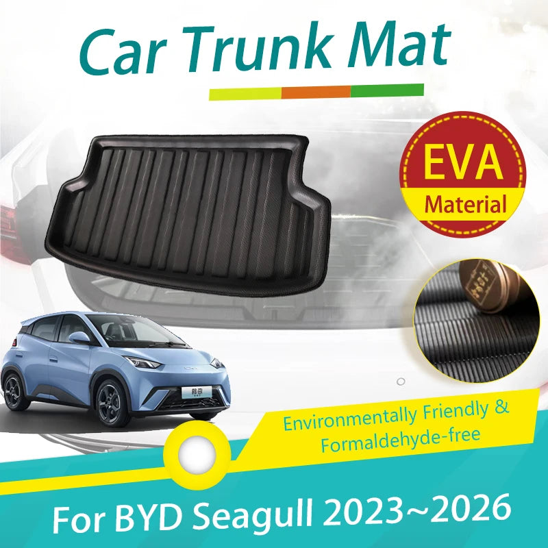 Alfombrillas para maletero trasero de coche, alfombra antisuciedad para maleta de carga, accesorios para automóviles, BYD Seagull Dolphin Mini 2023 2024 2025 2026