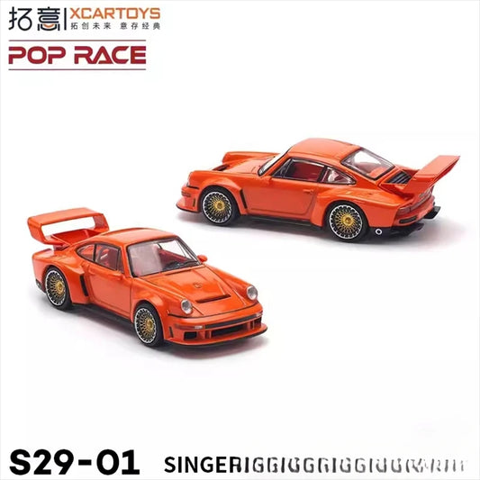 Xcartoys x POP RACE 1:64 Singer DLS Turbo (964), coche modelo de pista